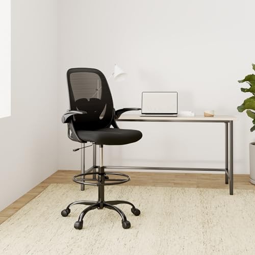Black primy drafting chair - primy,