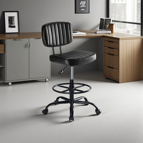 Armless drafting chair low - armless,