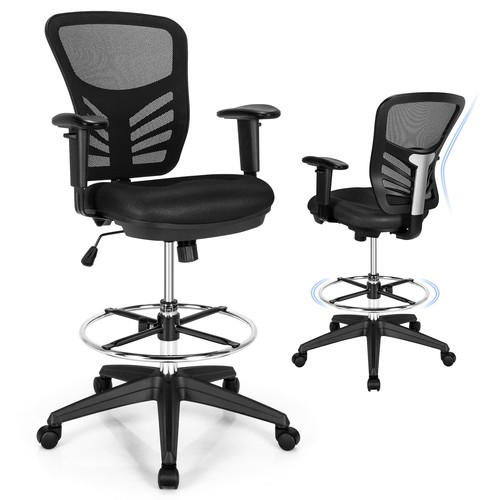 Mesh drafting chair - drafting, office